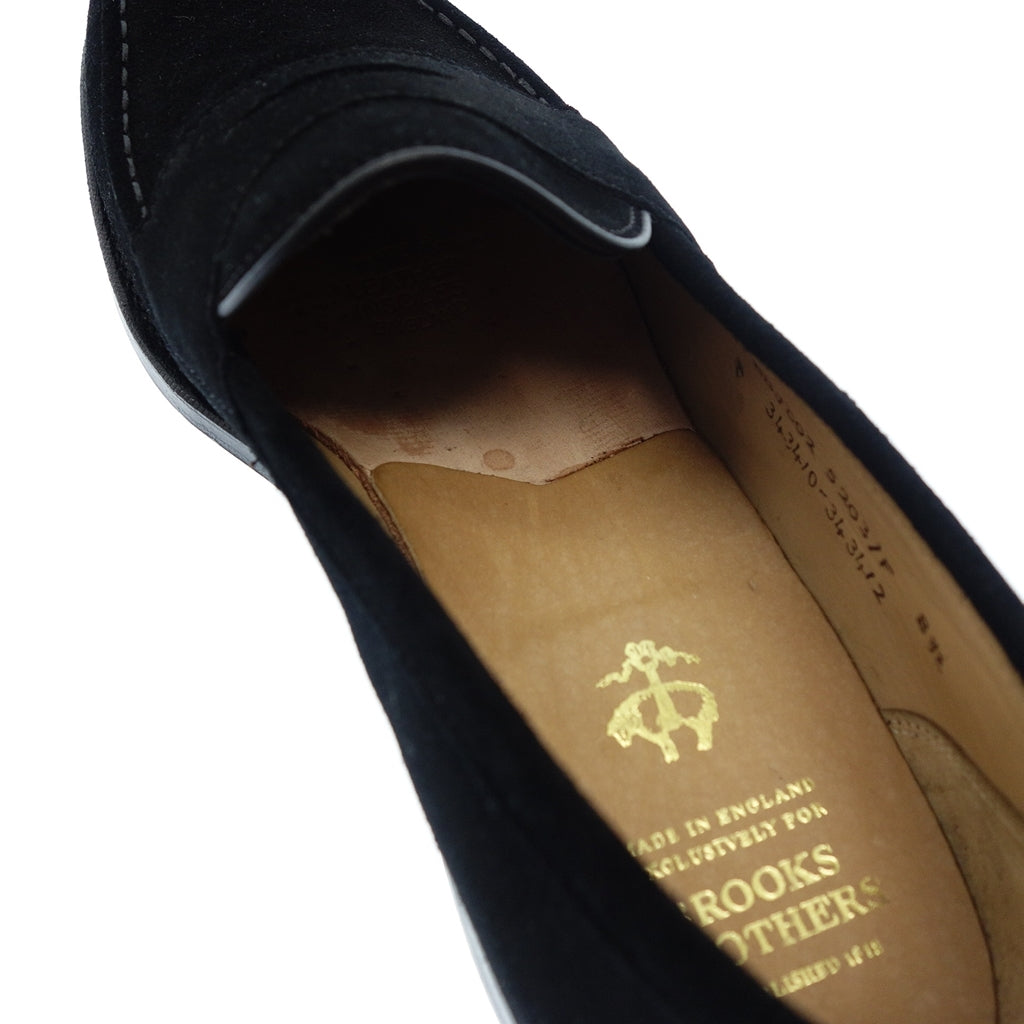 未使用◆チーニー ローファー ブルックスブラザーズ別注 スエード 5203ラスト メンズ 8.5 ブラック CHEANEY Brooks Brothers【LA】