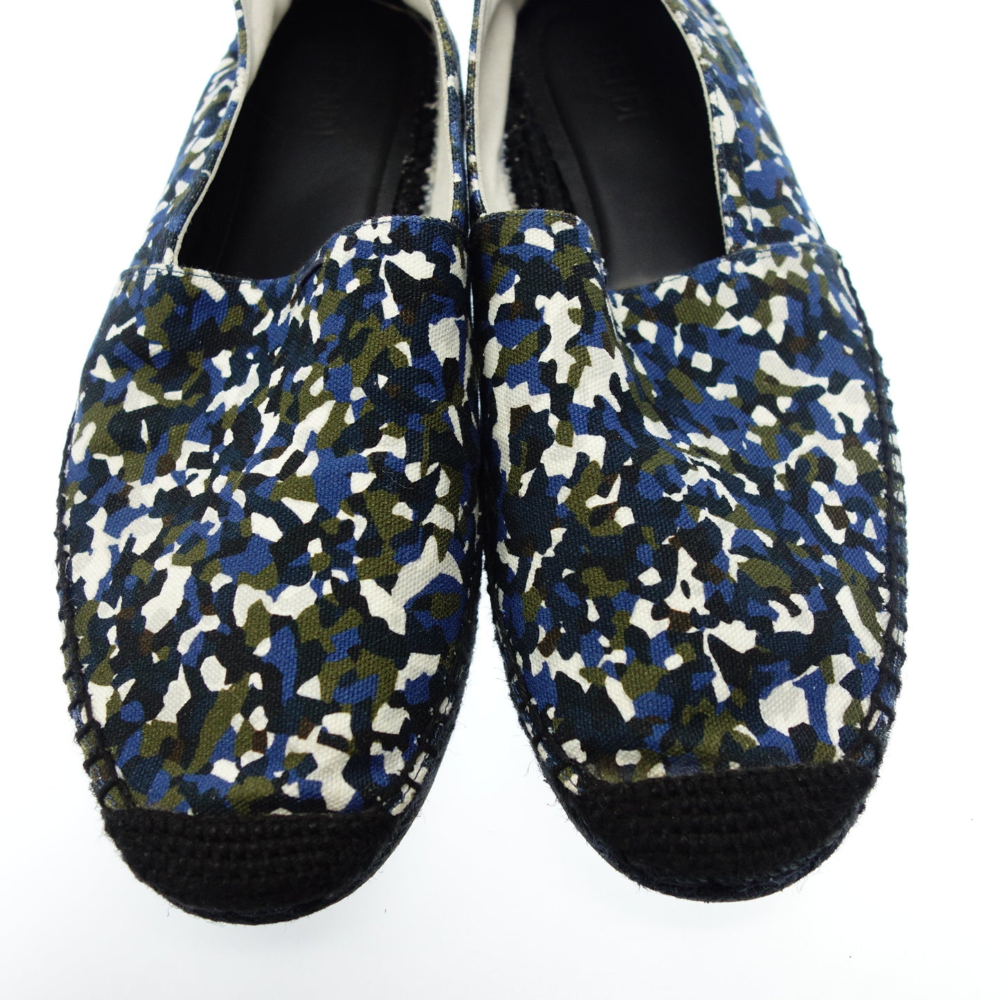 フェンディ エスパドリーユ 総柄 メンズ マルチカラー 7 FENDI【AFC18】【中古】