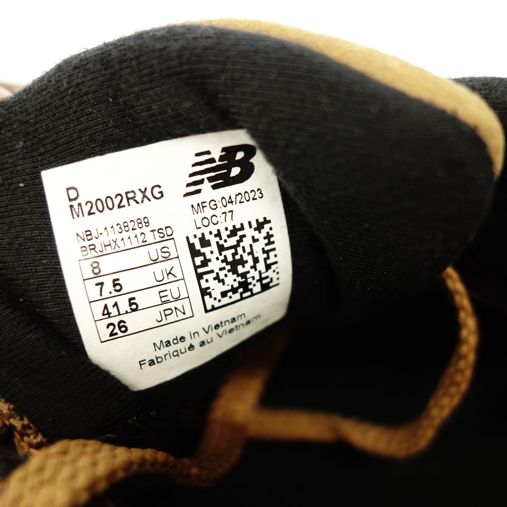 極美品◆ニューバランス スニーカー M2002RXG ゴアテックス タバコ メンズ 26cm ブラウン NEW BALANCE GORE-TEX【AFC10】