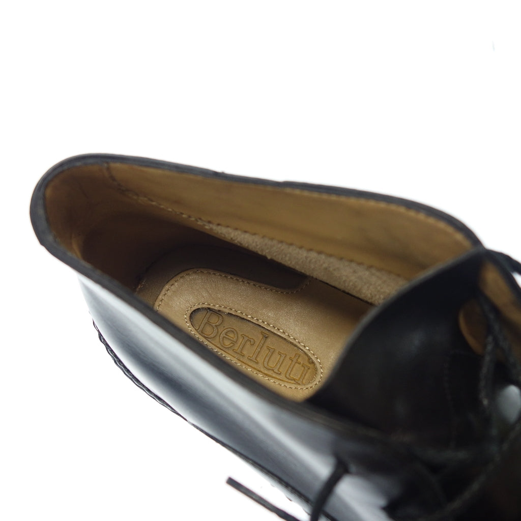 美品◆ベルルッティ チャッカブーツ レザー インディオ ブラック メンズ サイズ7.5 Berluti【LA】
