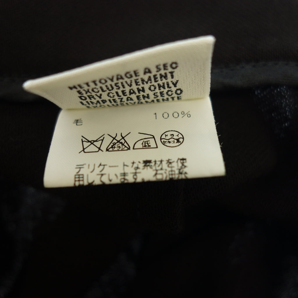 美品◆エルメス ウールスラックス マルジェラ期 パンツ レディース 茶系 34 HERMES【AFB14】