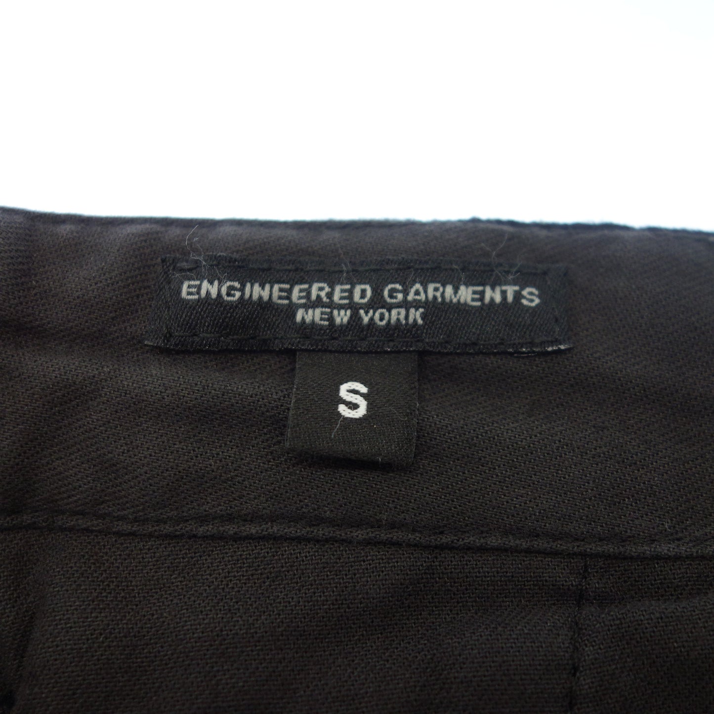 中古◆エンジニアドガーメンツ パンツ ウール ボーダー柄 メンズ S 黒系 ENGINEERED GARMENTS【AFB2】