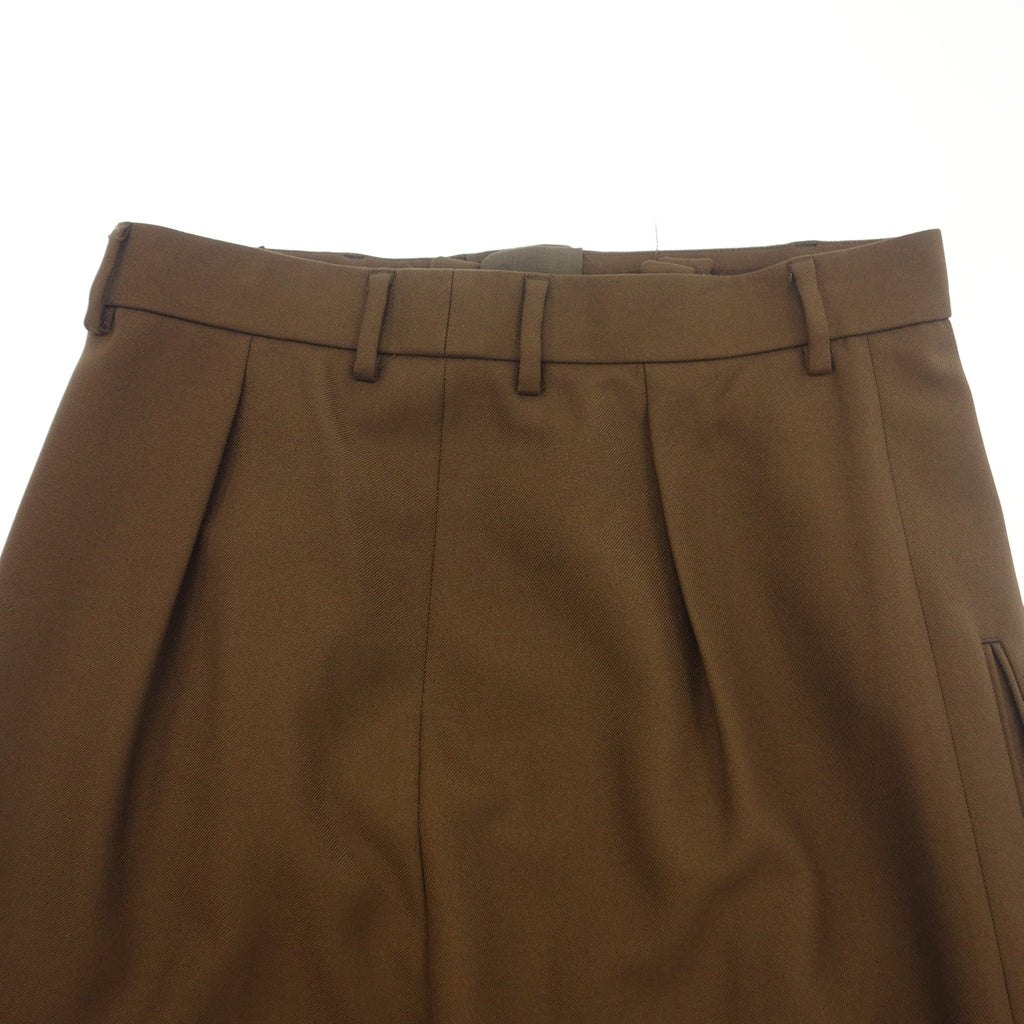 中古◆グッチ ワイドレッグ パンツ ショルダーループ付 レディース ブラウン サイズ不明 GUCCI 【AFB19】