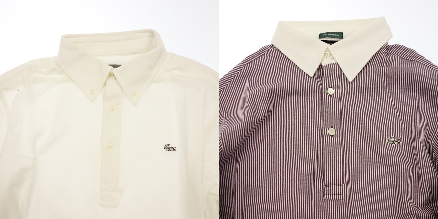 ラコステ ポロシャツ メンズ 4枚セット ホワイト系 5 LACOSTE【AFB39】【中古】