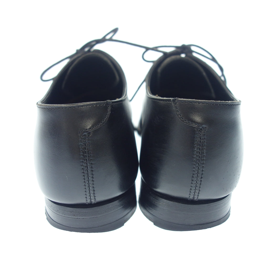 中古◆クロケット&ジョーンズ パンチドキャップ レザーシューズ オールゲート メンズ ブラック サイズ6.5E CROCKETT&JONES ALDGATE【AFC44】