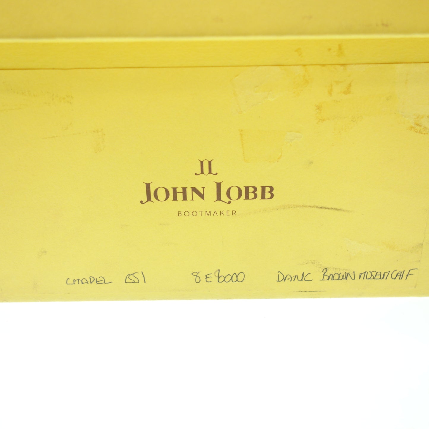 状况非常好◆John Lobb 皮鞋双僧侣教堂博物馆小牛皮棕色 UK8E 8000 最后 CHAPEL JOHN LOBB