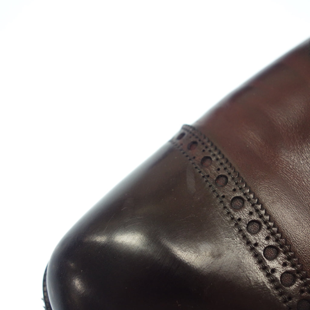 美品◆ガジアーノ&ガーリング レザーシューズ パンチドキャップトゥ WARWICK ワーウィック メンズ 7.5E 赤茶 GAZIANO&GIRLING【LA】