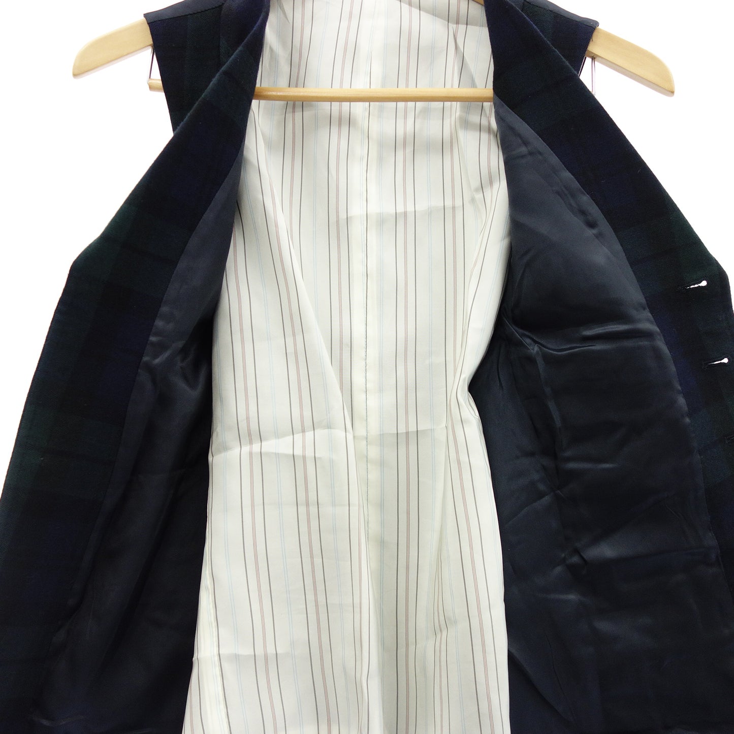 ポロ ラルフローレン ベスト ブラックウォッチ ラベル メンズ グリーン/ネイビー L POLO RALPH LAUREN【AFB13】【中古】