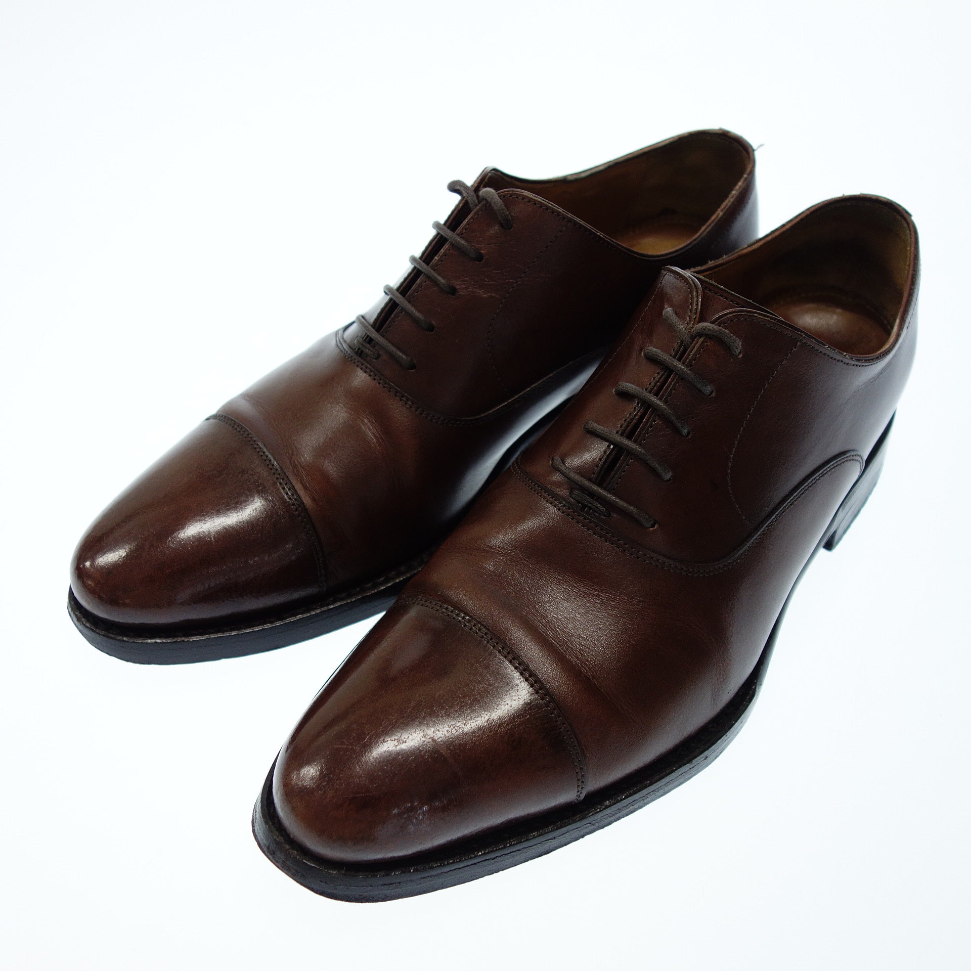 Jalan Sriwijaya Leather Shoes Straight Tip 98317 Bandung Men's 7.5 Brown  Jalan Sriwijaya [AFD1] [Used]