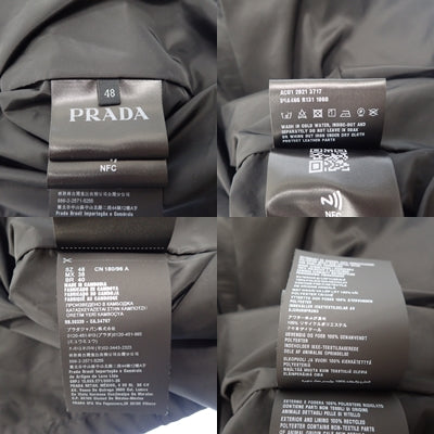 プラダ ナイロン ジャケット メンズ ブラック 48 PRADA【AFB21】【中古】