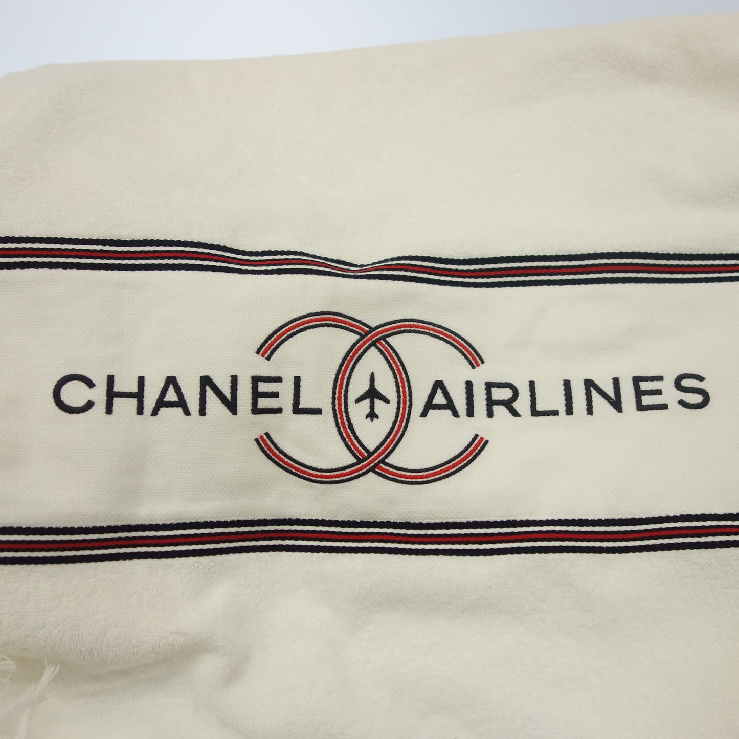 美品◆シャネル バスタオル ビーチタオル エアライン ブランケット CHANEL【AFI19】
