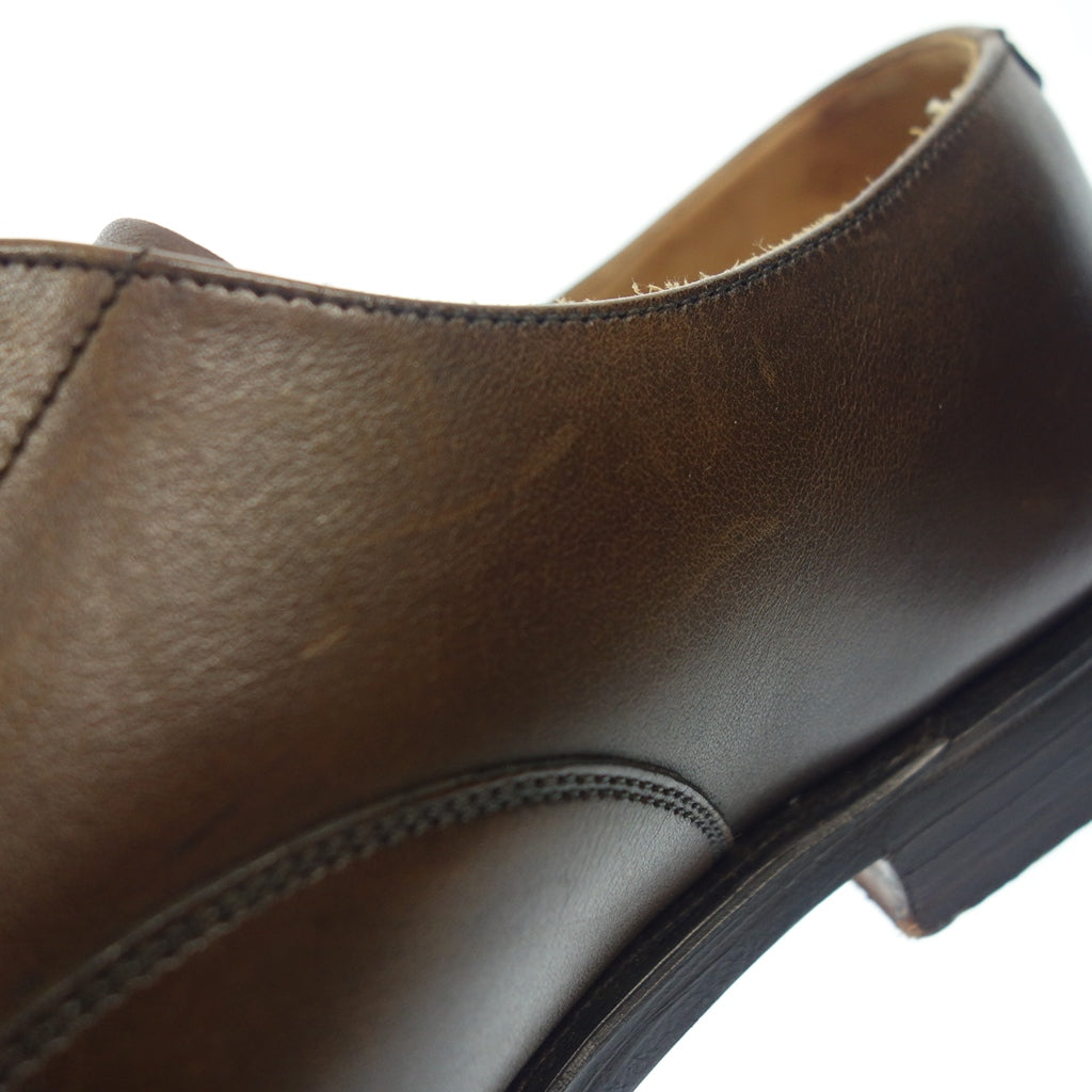 極美品◆クロケット&ジョーンズ ストレートチップ レザーシューズ ハラム メンズ 7.5 ブラウン系 Crockett&Jones HALLAM【LA】