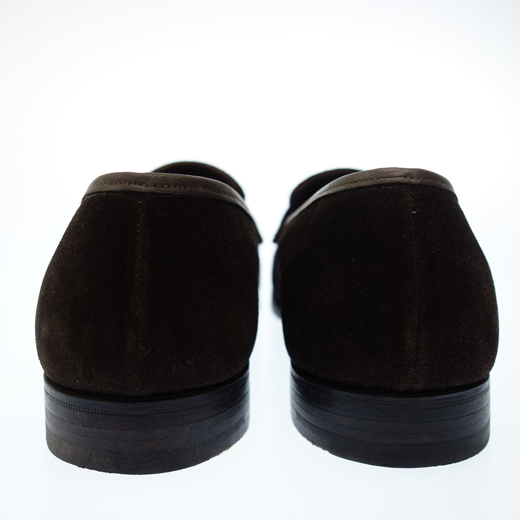 美品◆クロケット&ジョーンズ ローファー リッチモンド スエード メンズ 6.5 ブラウン CROCKETT&JONES RICHMOND【LA】