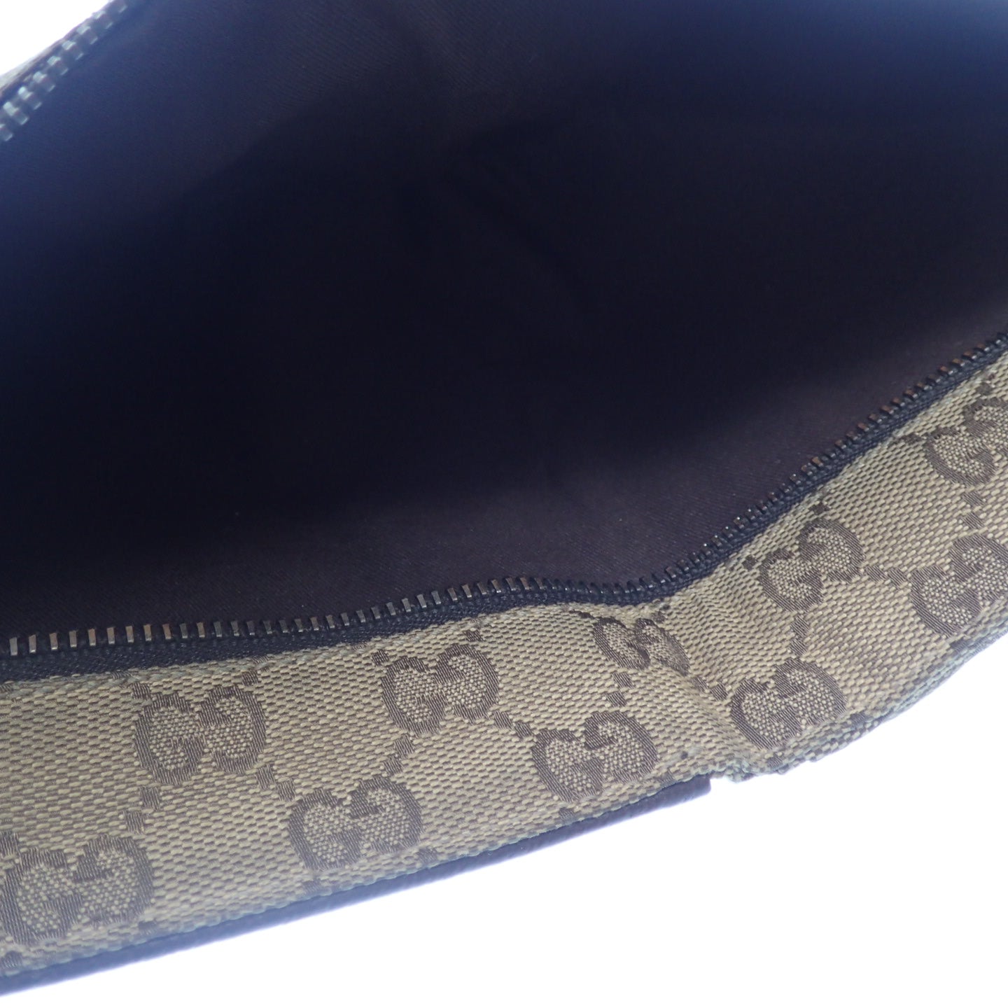 中古◆グッチ ウエストポーチ シェリーライン 28566 4276 GGキャンバス ブラウン系 GUCCI【AFE12】
