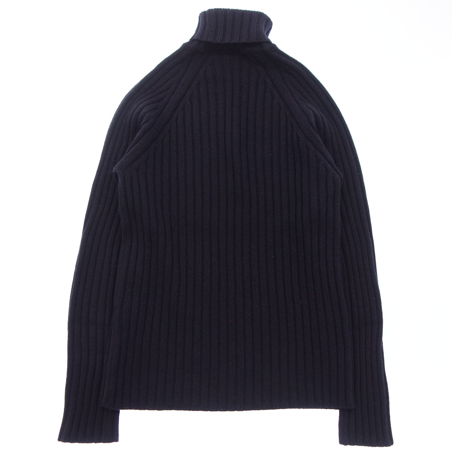 美品◆ドルモア ウール ハイネック ニット サイズ44 メンズ ネイビー Drumohr【AFB39】