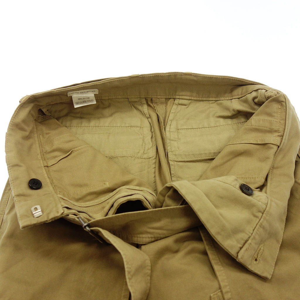 中古◆ドリスヴァンノッテン パンツ ワイドカーゴパンツ コットン メンズ サイズ36 ベージュ系 DRIES VAN NOTEN【AFB18】