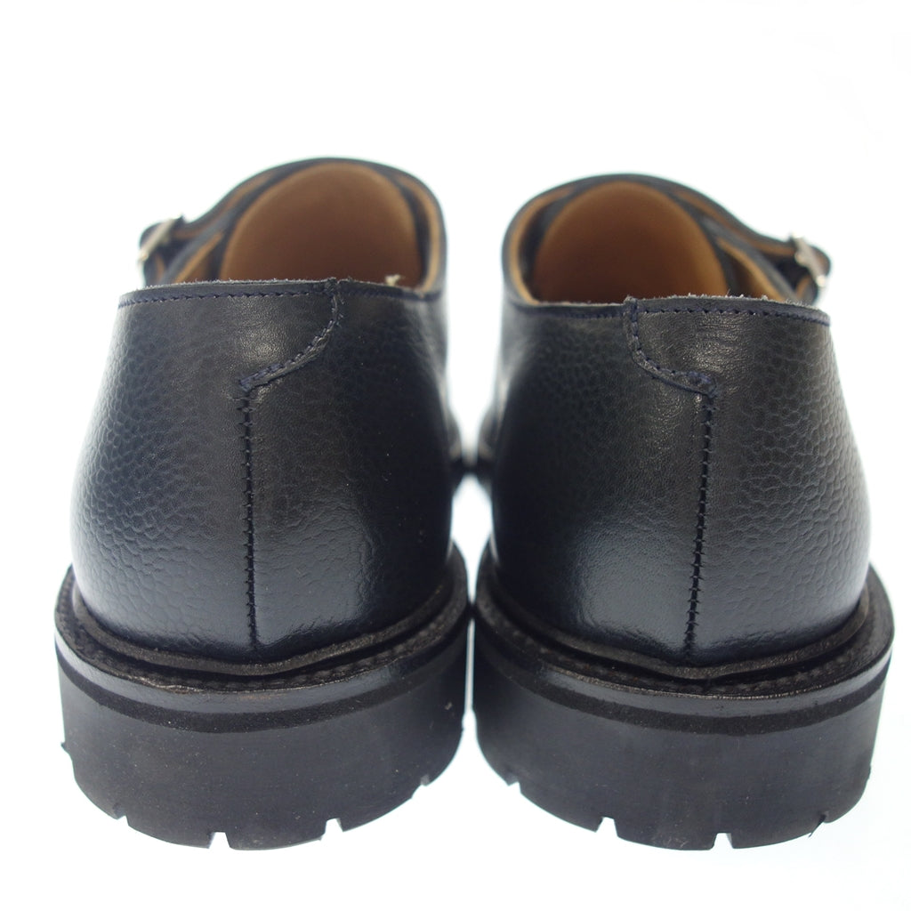 極美品◆クロケット&ジョーンズ レザーシューズ TAY3 グレインレザー メンズ ネイビー UK7.5E crokett&jones【LA】