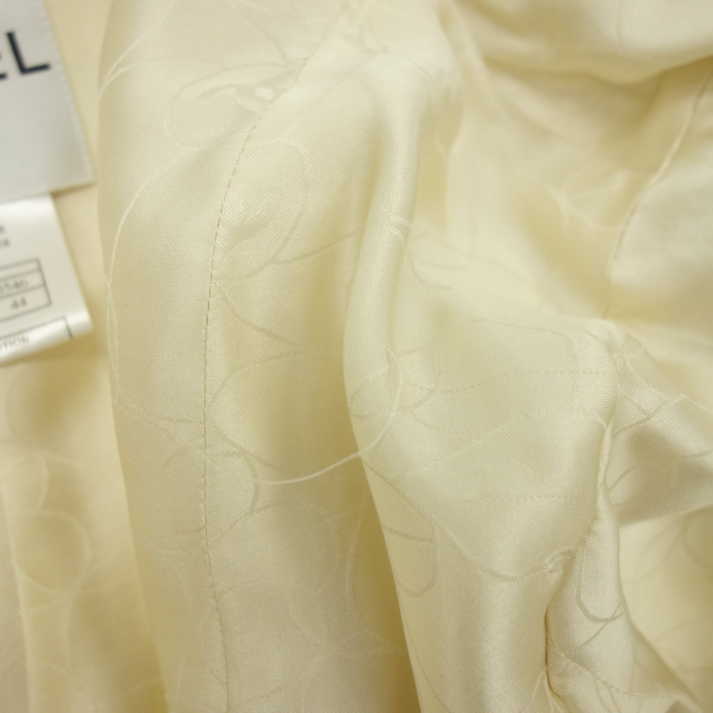 シャネル ジャケット 01A ツイード スパンコール レディース 44 ベージュ系 CHANEL【AFB30】【中古】