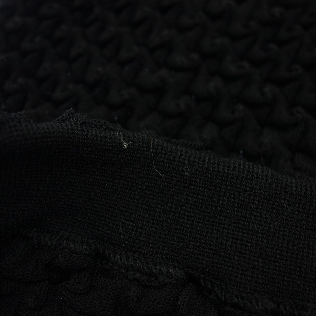 美品◆イッセイミヤケ パンツ IM13KF276 ニット レディース ブラック サイズ2 ISSEY MIYAKE【AFB33】