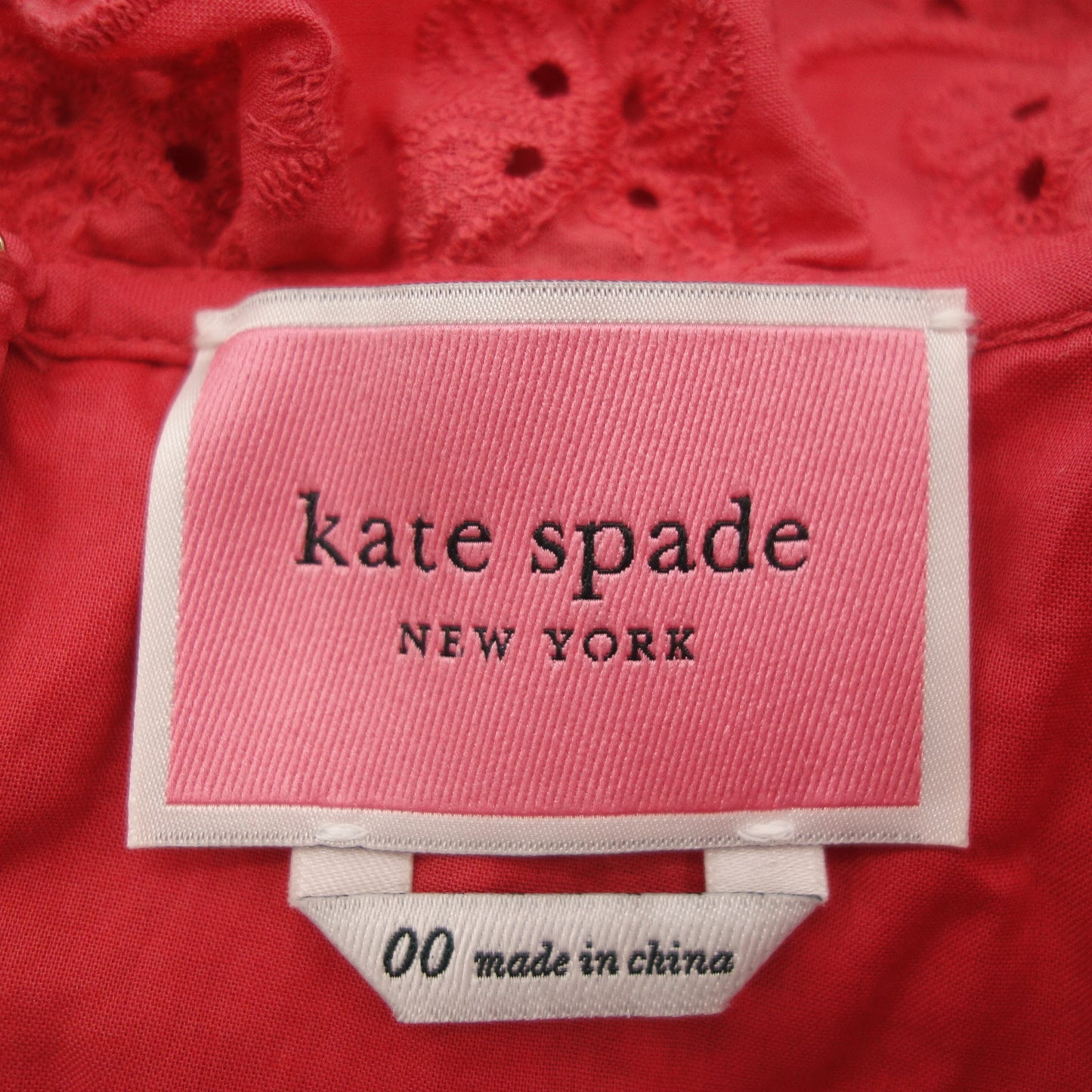 ケイト スペード レース ワンピース レディース レッド 00 KATE SPADE【AFB21】【中古】