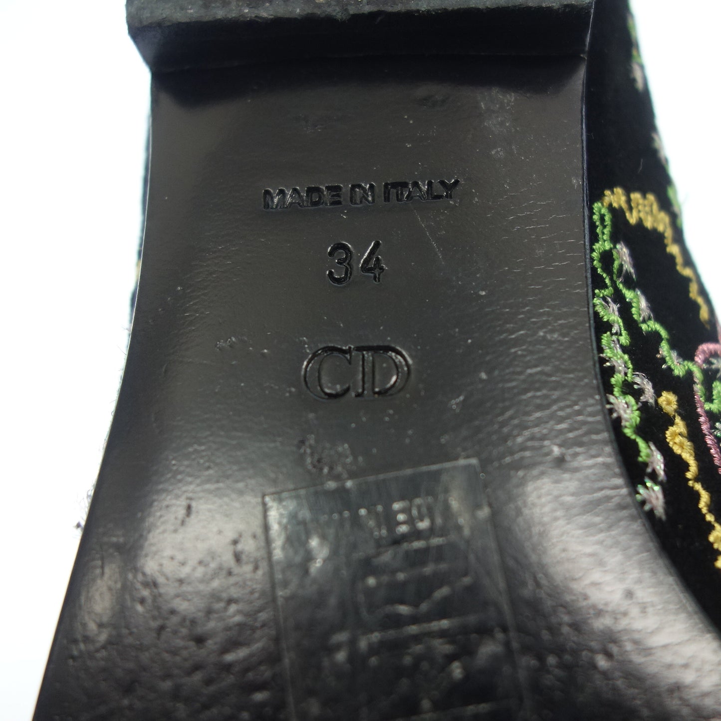 ディオール パンプス フラットシューズ 総柄 レディース ブラック 34 Dior【AFD7】【中古】