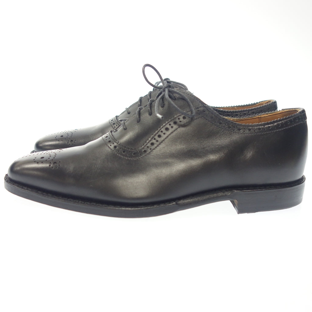 極美品◆アレンエドモンズ レザーシューズ セミブローグ メンズ ブラック サイズ8D Allen Edmonds【AFD1】