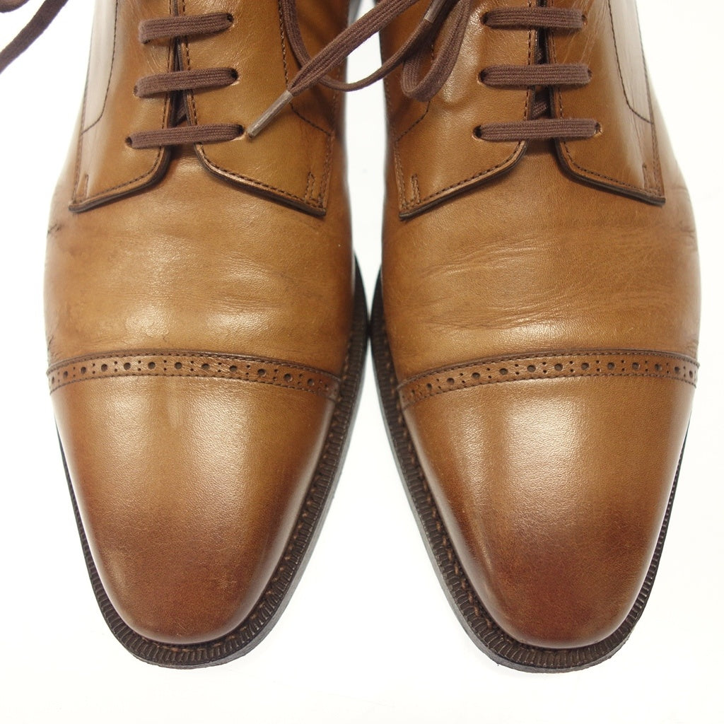 美品◆リーガル レザーシューズ 外羽根 キャップトップ 181 メンズ ブラウン サイズ25.5 REGAL【AFD3】