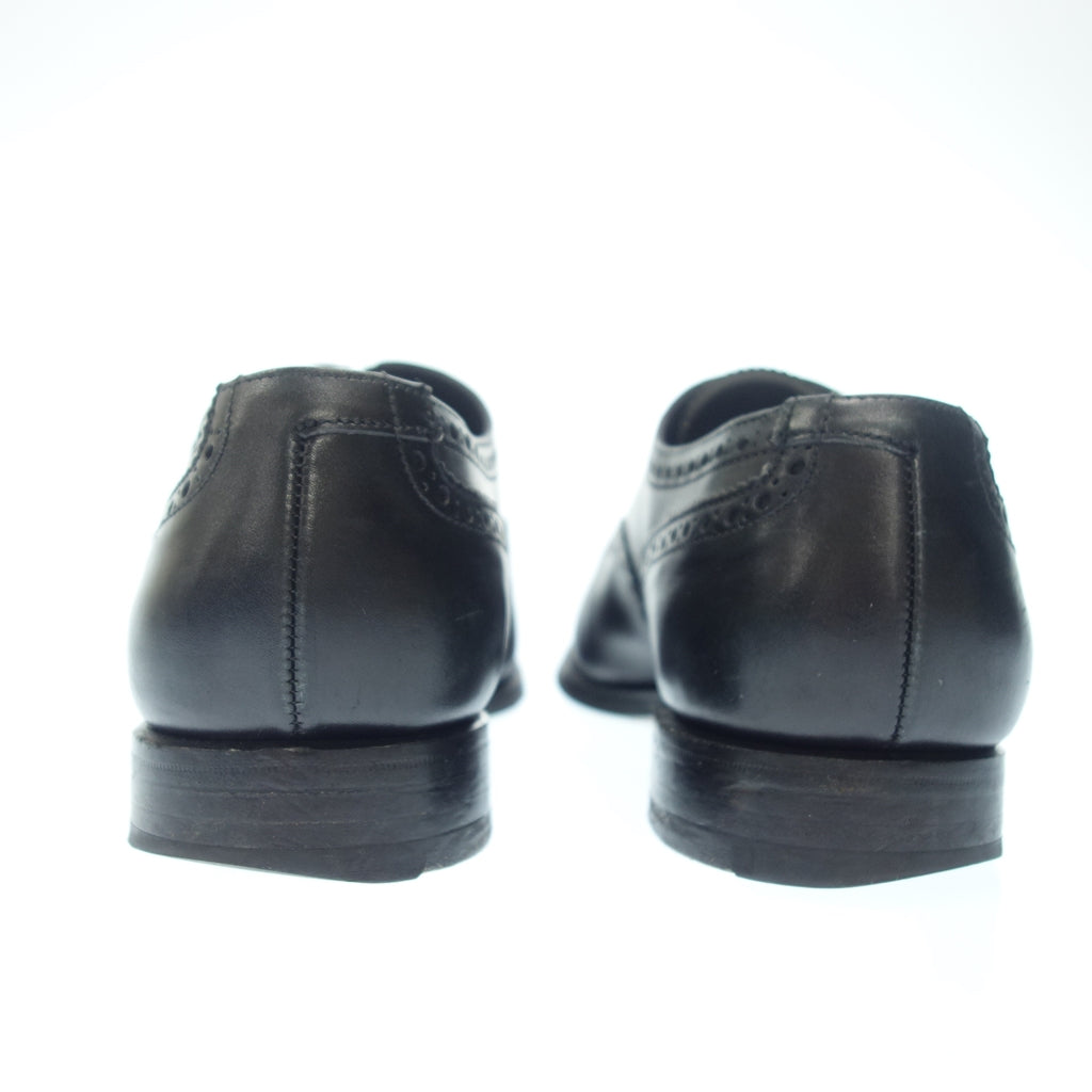 中古◆クロケット&ジョーンズ レザーシューズ セミブローグ コベントリー COVENTRY メンズ 6.5 黒 Crockett&Jones【LA】