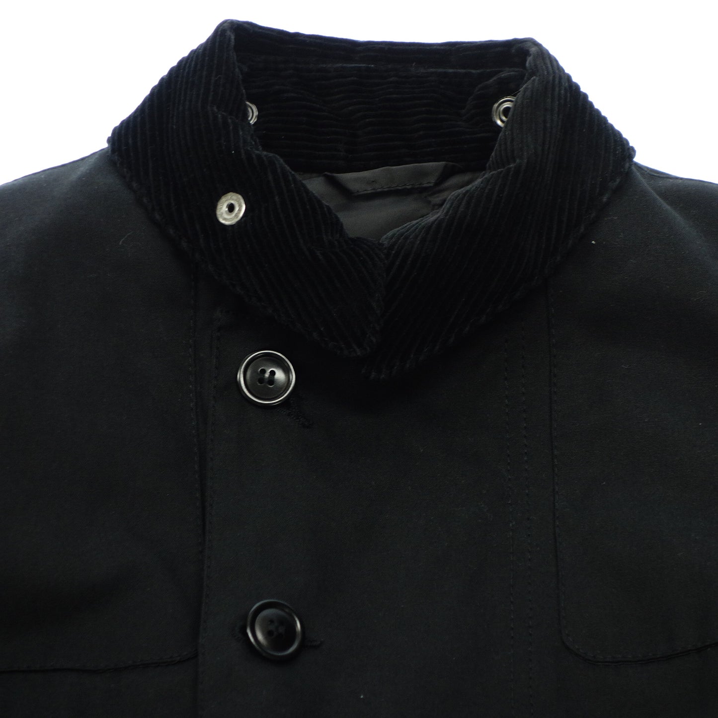 極美品◆バブアー ブルゾン ランドローバー オイルドジャケット メンズ 黒 S BARBOUR FOR LAND ROVER【AFA15】