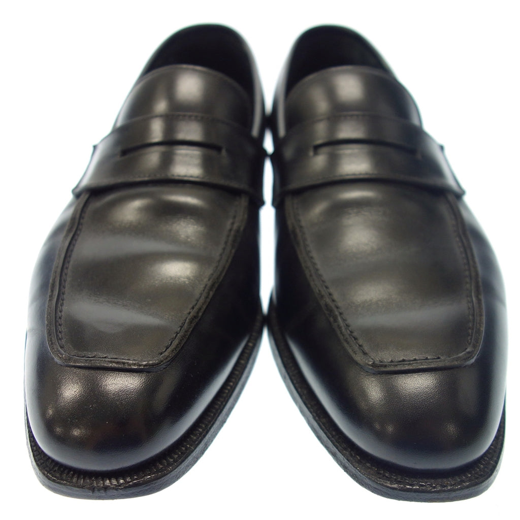 美品◆クロケット&ジョーンズ ローファー レザーシューズ MARSTON メンズ サイズ6 黒 CROCKETT&JONES【AFC23】