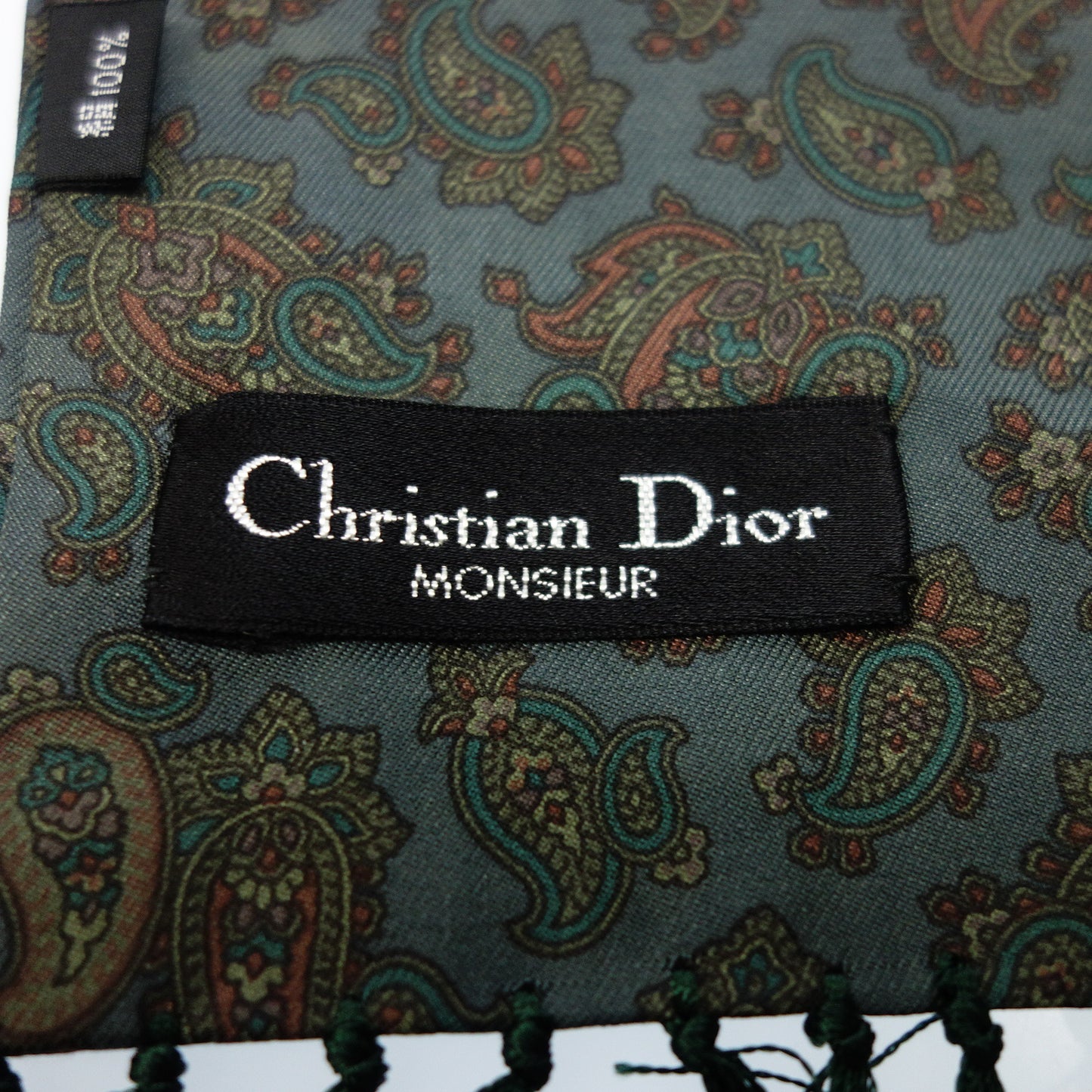 クリスチャンディオール スカーフ シルク マルチカラーChristian Dior【AFI9】【中古】