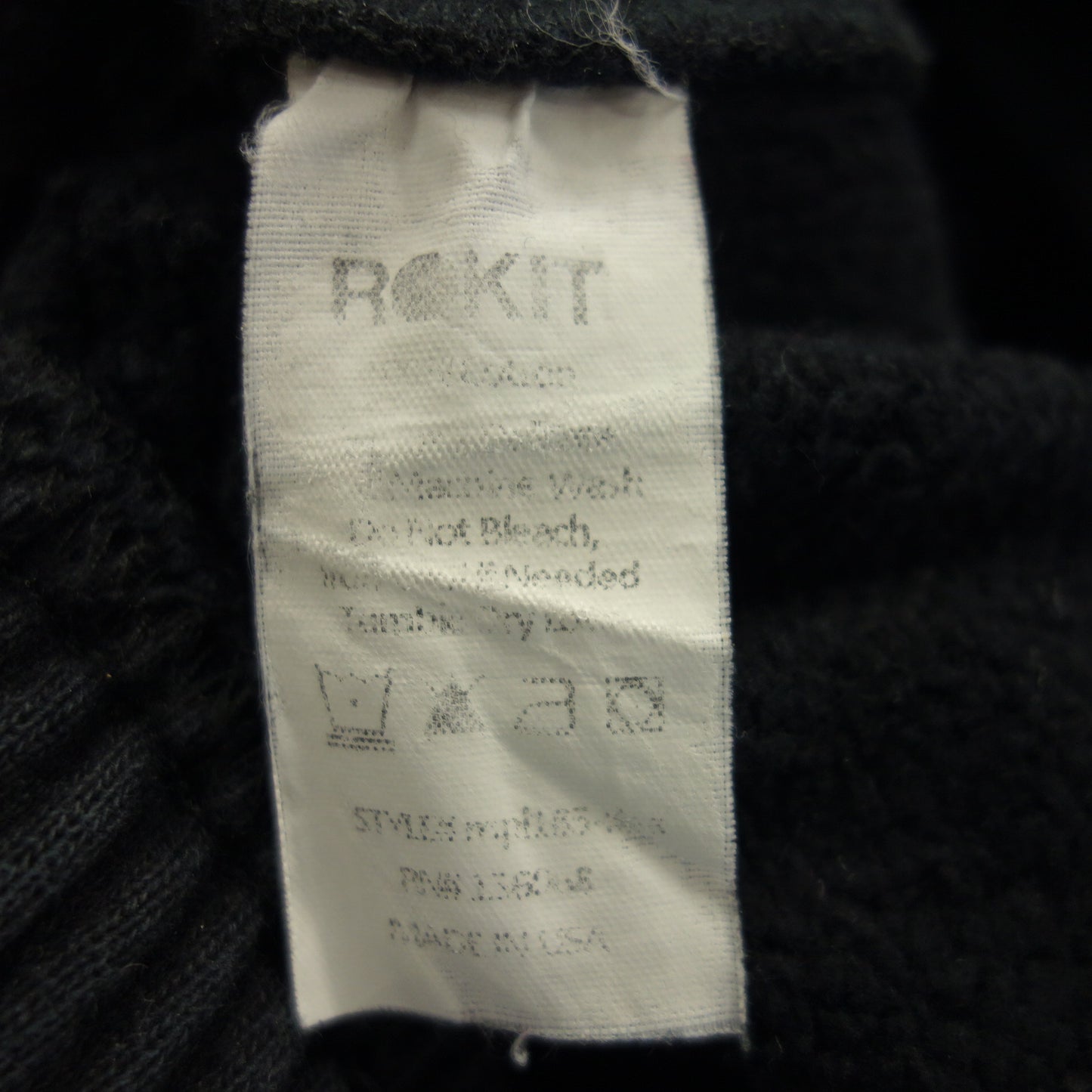 中古◆ROKIT スウェットパンツ メンズ ブラック L【AFB53】