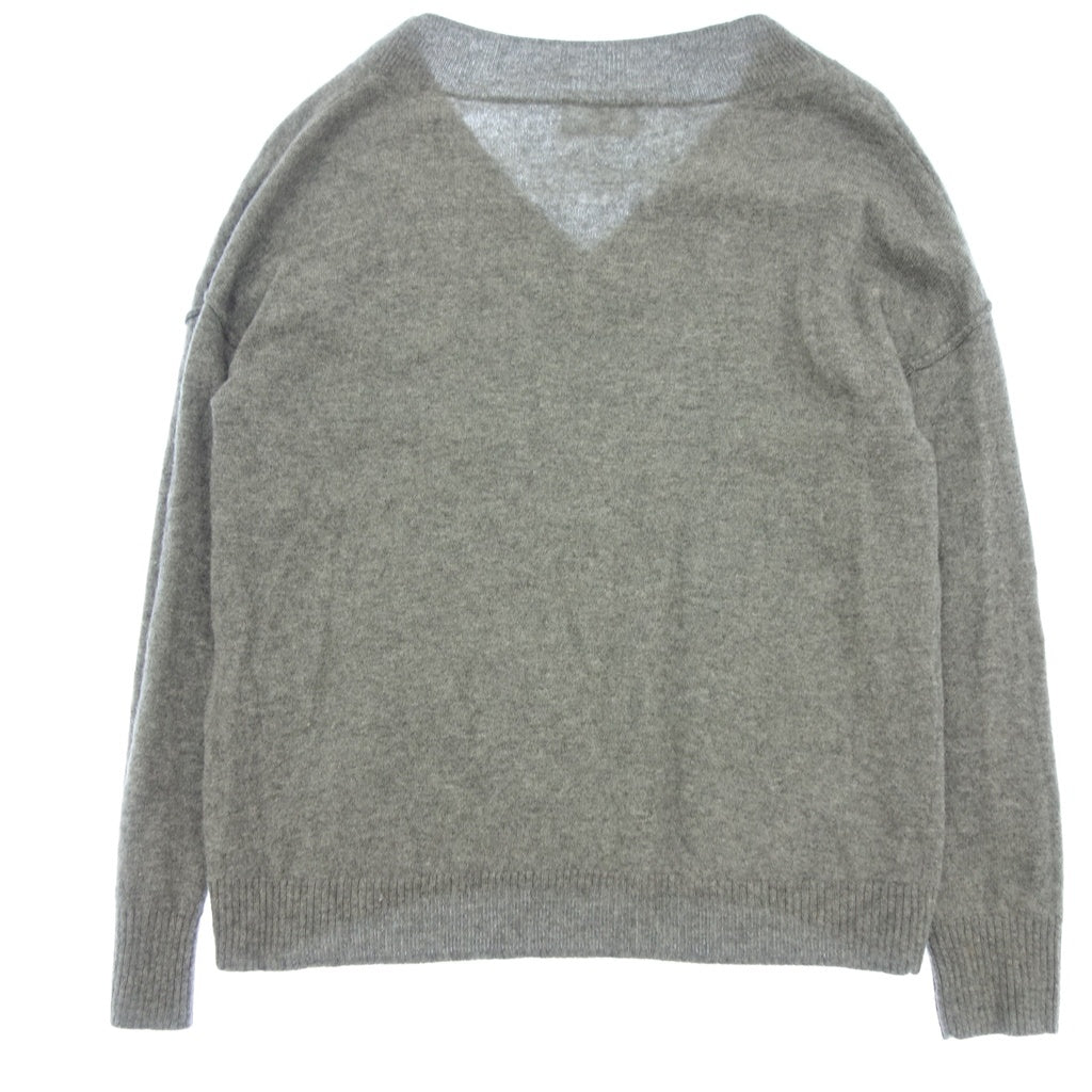 美品◆プルミエ アロンディスモン ニット カシミア レディース グレー サイズ38 1er Arrondissement【AFB42】