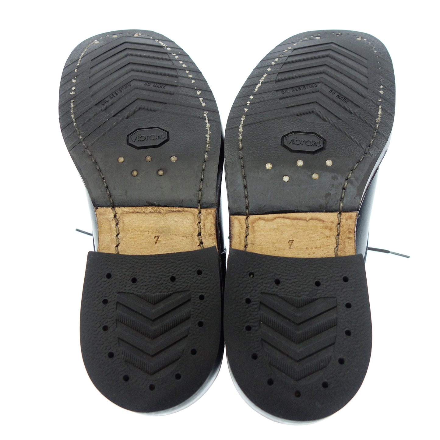 美品◆ダナー レースアップレザーシューズ オックスフォード マナワ D-1856 メンズ ブラック系 サイズ25.0cm Danner【AFD1】