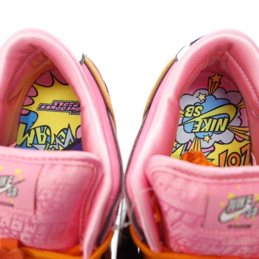 新品同様◆パワーパフガールズ×ナイキ SB スニーカー ダンク Dunk Low Pro QS ブロッサム メンズ ピンク サイズ27.5 FD2631-600 Nike【AFD1】