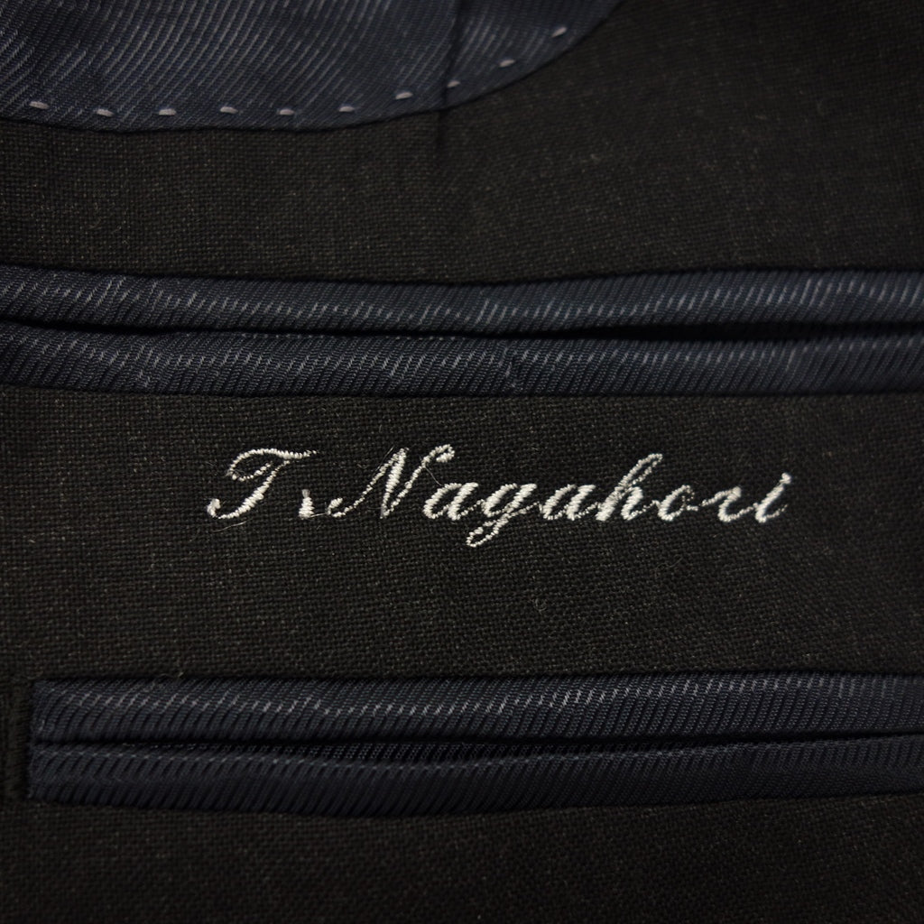 美品◆サヴィルロウ スーツ britnnia ウール メンズ ブラック系 ネーム入り サイズ104 savile row【AFB26】