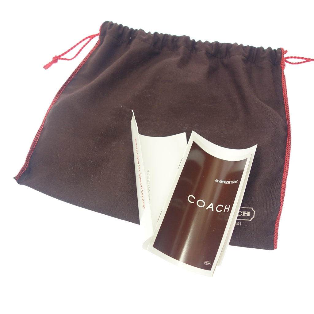 美品◆コーチ ショルダーバッグ ブラック×グレー ショルダーバッグ COACH【AFE1】