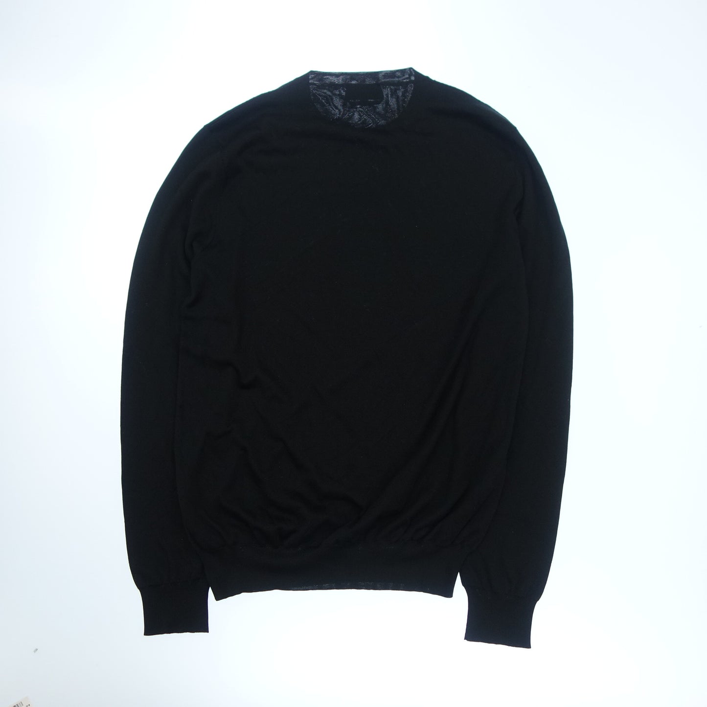 エルメス ニットセーター シルク 総柄 メンズ XL 黒 HERMES【AFB16】【中古】