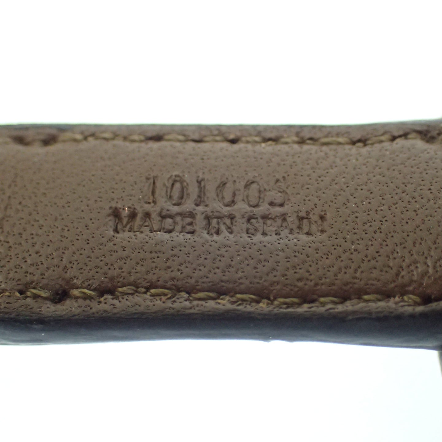 美品◆ロエベ ブレスレット レザー 茶×ゴールド系 LOEWE【AFI18】
