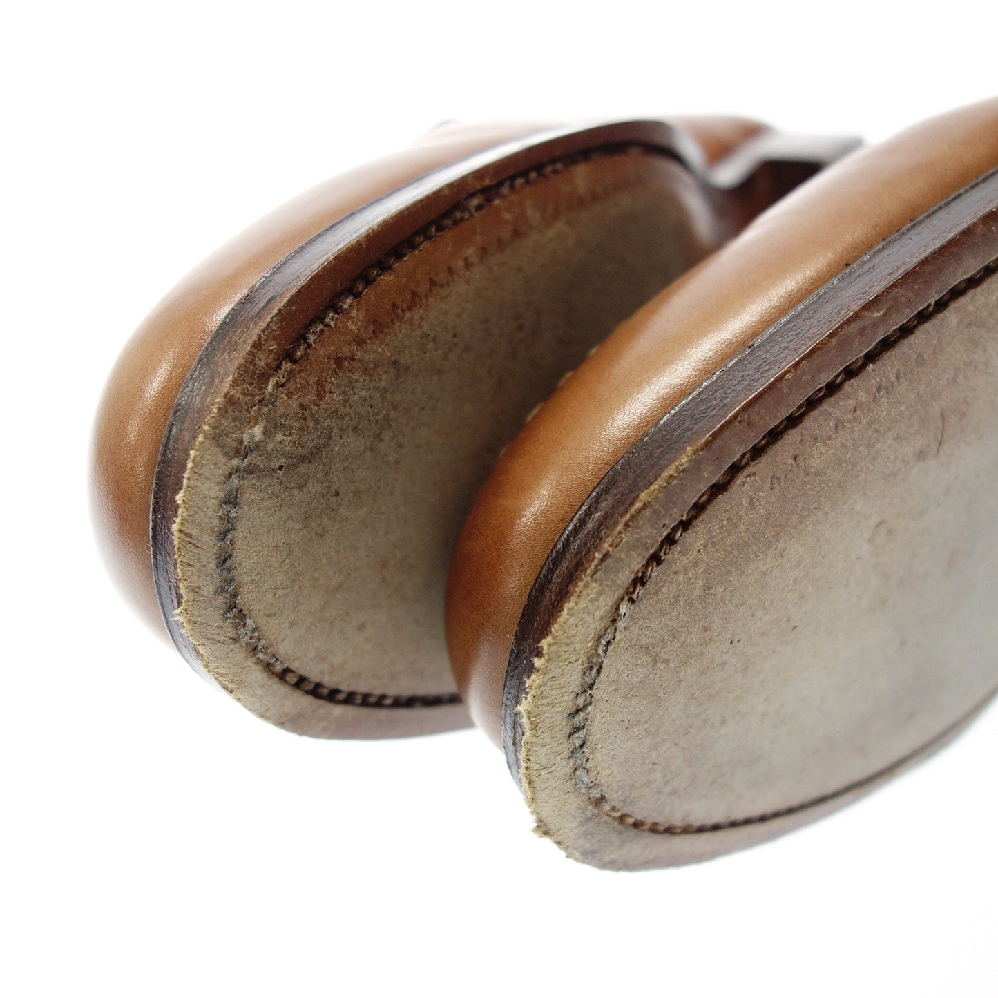 美品◆クロケット&ジョーンズ コインローファー レザー BOSTON メンズ 7E 茶 CROCKETT&JONES【AFC50】