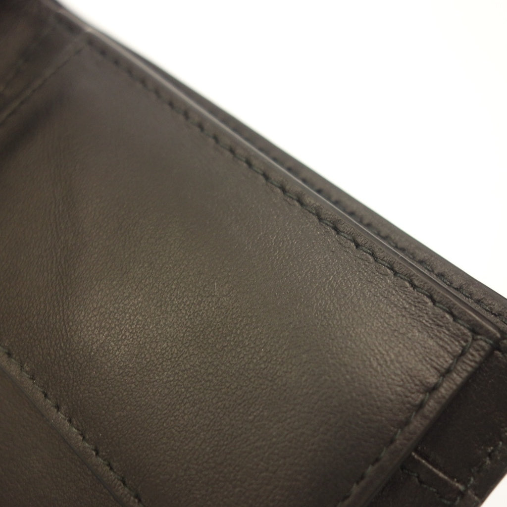 美品◆バーバリー ノバチェック柄 二つ折り コンパクトウォレット サフィアーノ ベージュ系 BURBERRY【AFI8】