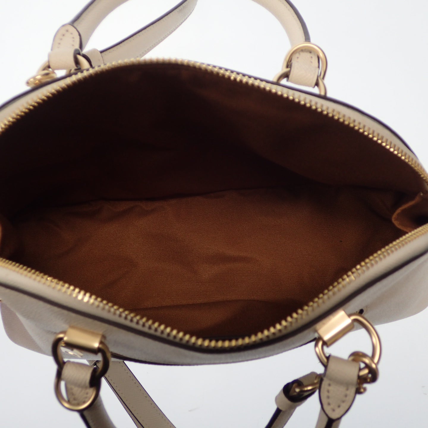 新品同様◆コーチ バッグ レザー 2Way KATY SATCHEL 2553 アイボリー COACH【AFE9】
