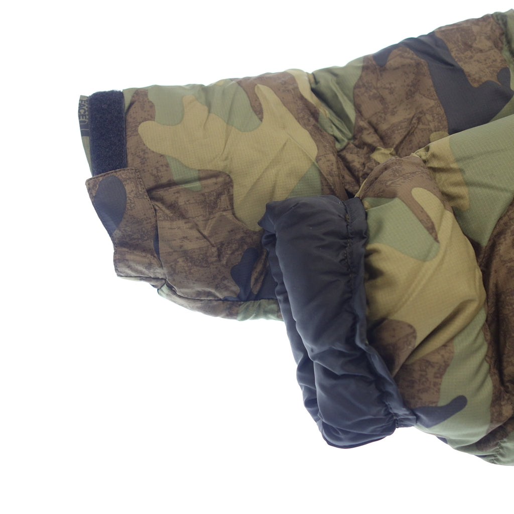 美品◆ザ ノースフェイス ダウンジャケット ノベルティー ヌプシ ND92336 メンズ カーキ系 サイズL 迷彩柄 THE NORTH FACE【AFA2】