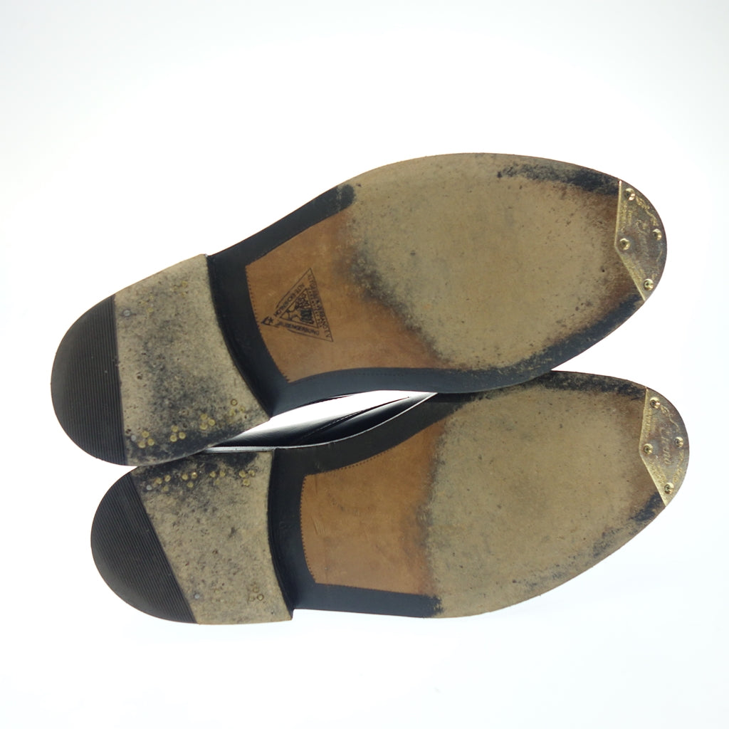 美品◆ハインリッヒディンケラッカー レザーシューズ ストレートチップ LONDON メンズ 6.5 黒 HEINRICH DINKELACKER【LA】