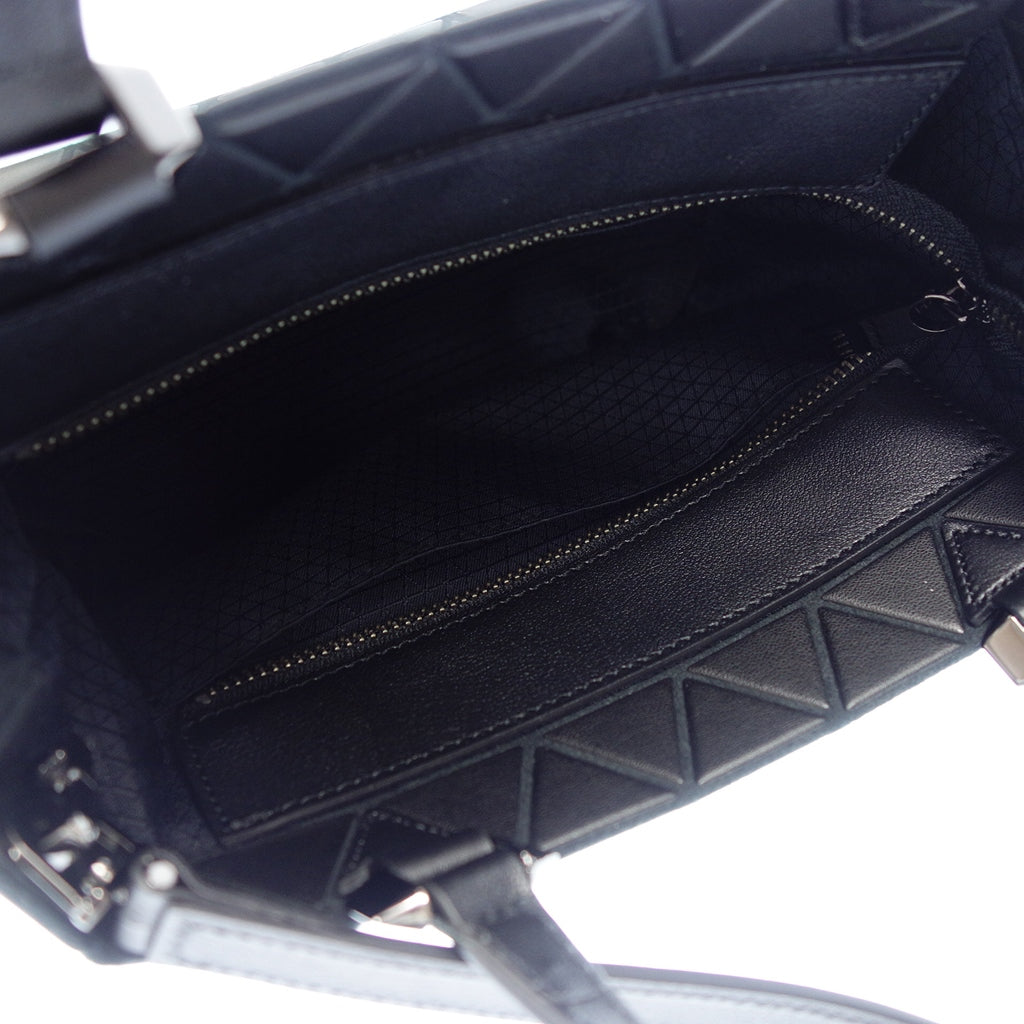 新品同様◆バオバオ イッセイミヤケ クリスタルマット 2way ショルダー ミニ ブラック系 BB31AG313 BAOBAO ISSEY MIYAKE CRYSTAL MATTE【AFE6】