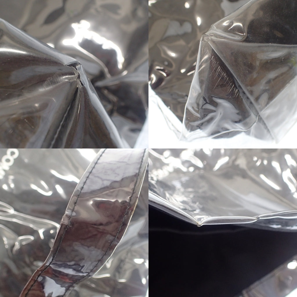 コムデギャルソン ブラックマーケット トートバッグ PVC ブラック GO-K 201 COMME des GARCONS black market【AFE1】【中古】