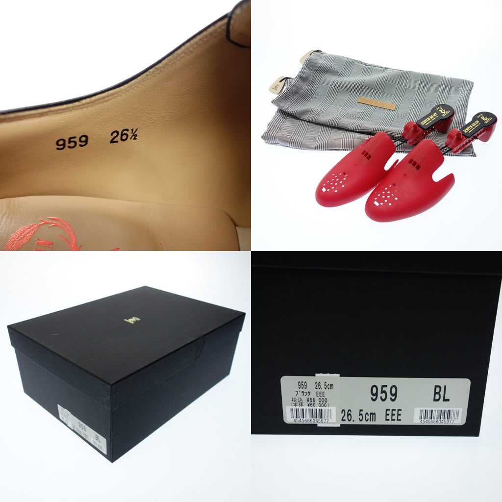 美品◆スコッチグレイン レザーシューズ インペリアルプレステージ Uチップ 959 メンズ 26.5 ブラック SCOTCH GRAIN【AFD3】