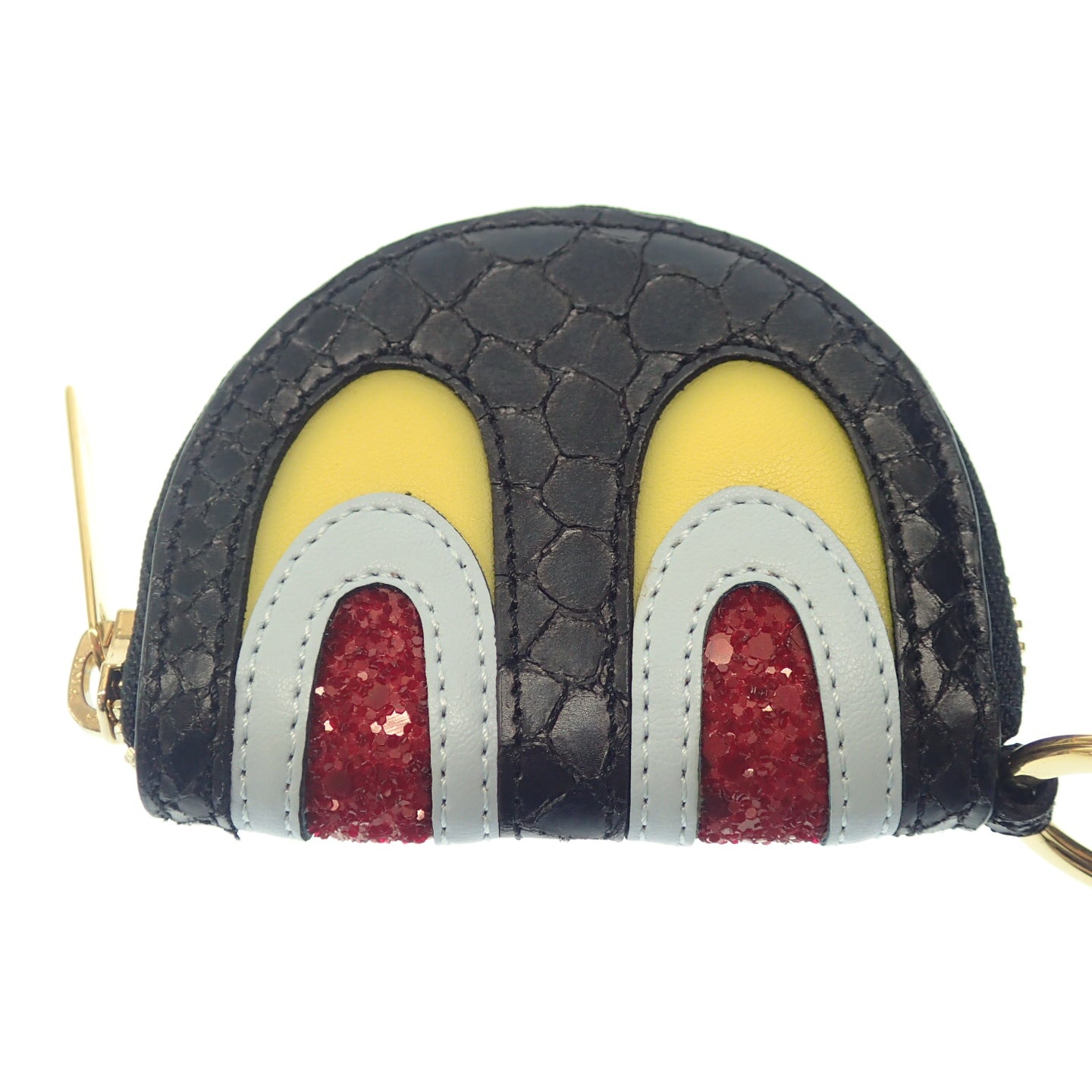 美品◆ステラマッカートニー コインケース 小銭入れ ストラップ付 黒系 STELLA McCARTNEY【AFI8】