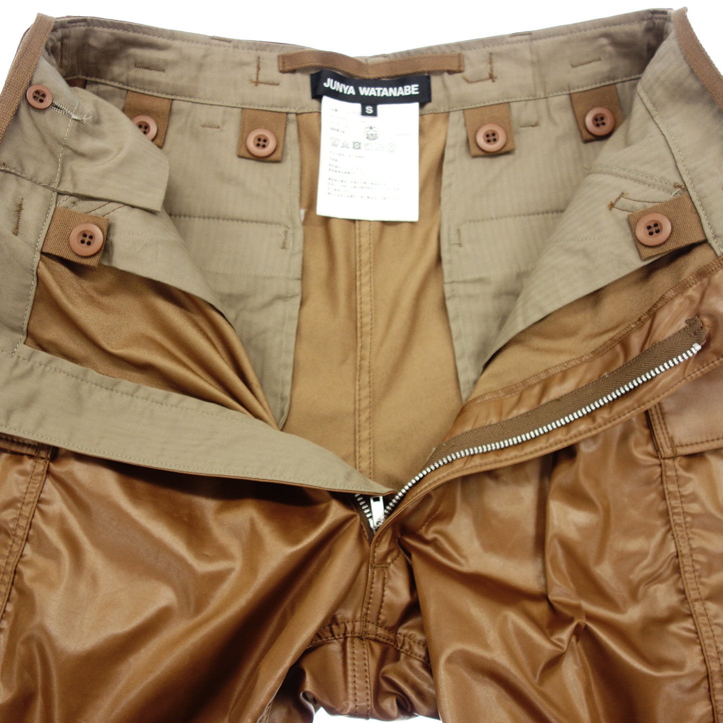 ジュンヤワタナベ カーゴパンツ 22AW STRAP TROUSERS メンズ ブラウン S JUNYA WATANABE【AFB28】【中古】