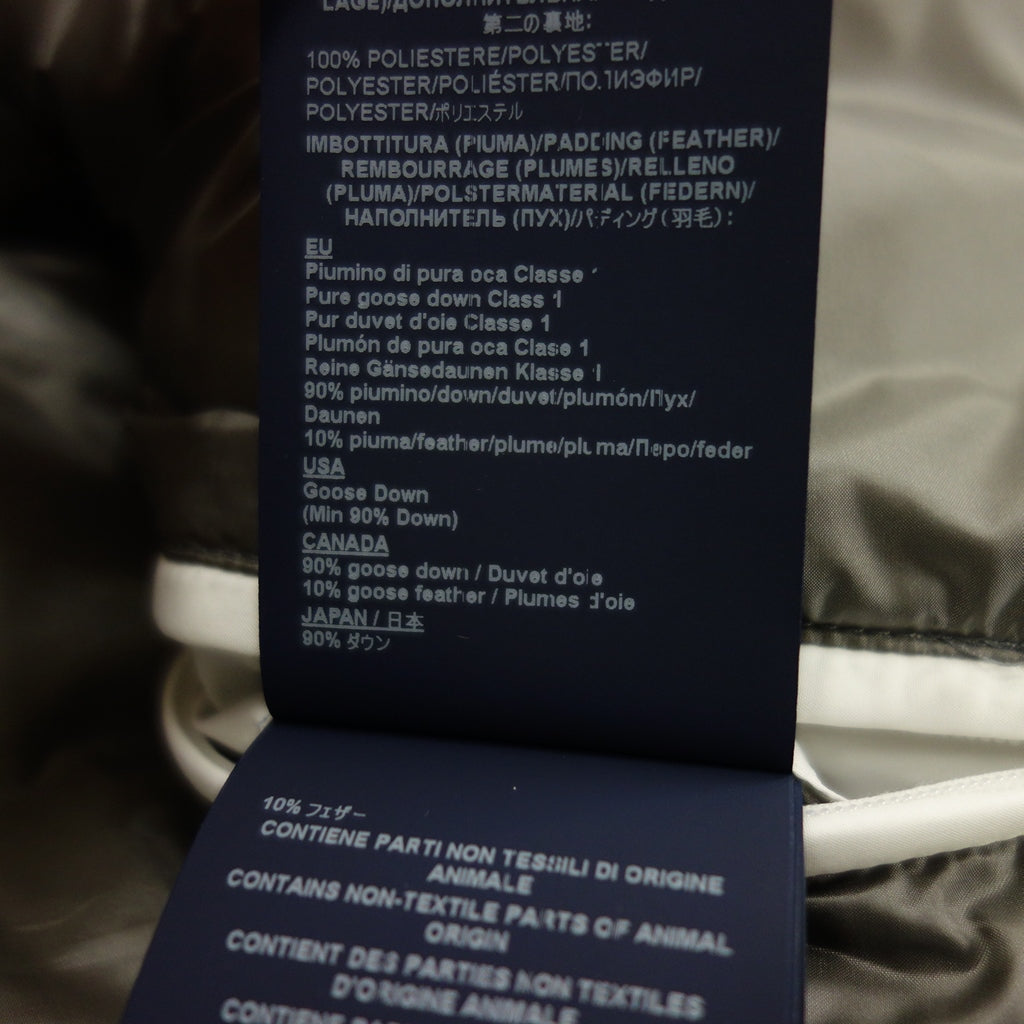 極美品◆ヘルノ リゾート ダウンベスト PI00086UR メンズ グレー サイズ46 HERNO【AFB17】
